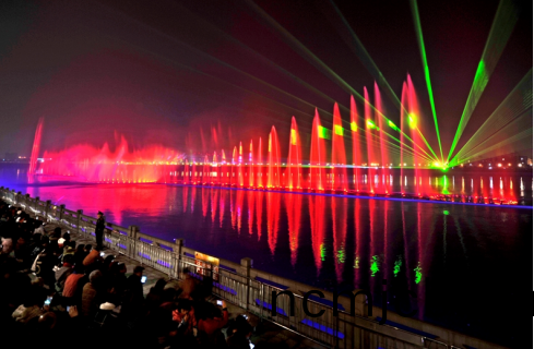 “大美江油•韻律涪江”水上音樂噴泉燈光秀